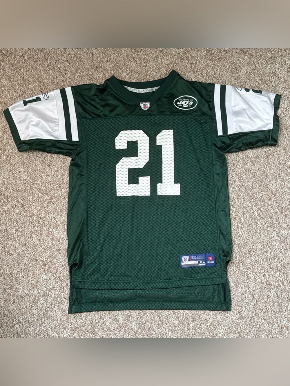 LaDainian Tomlinson New York Jets Reebok Green/White Jersey #21 Small